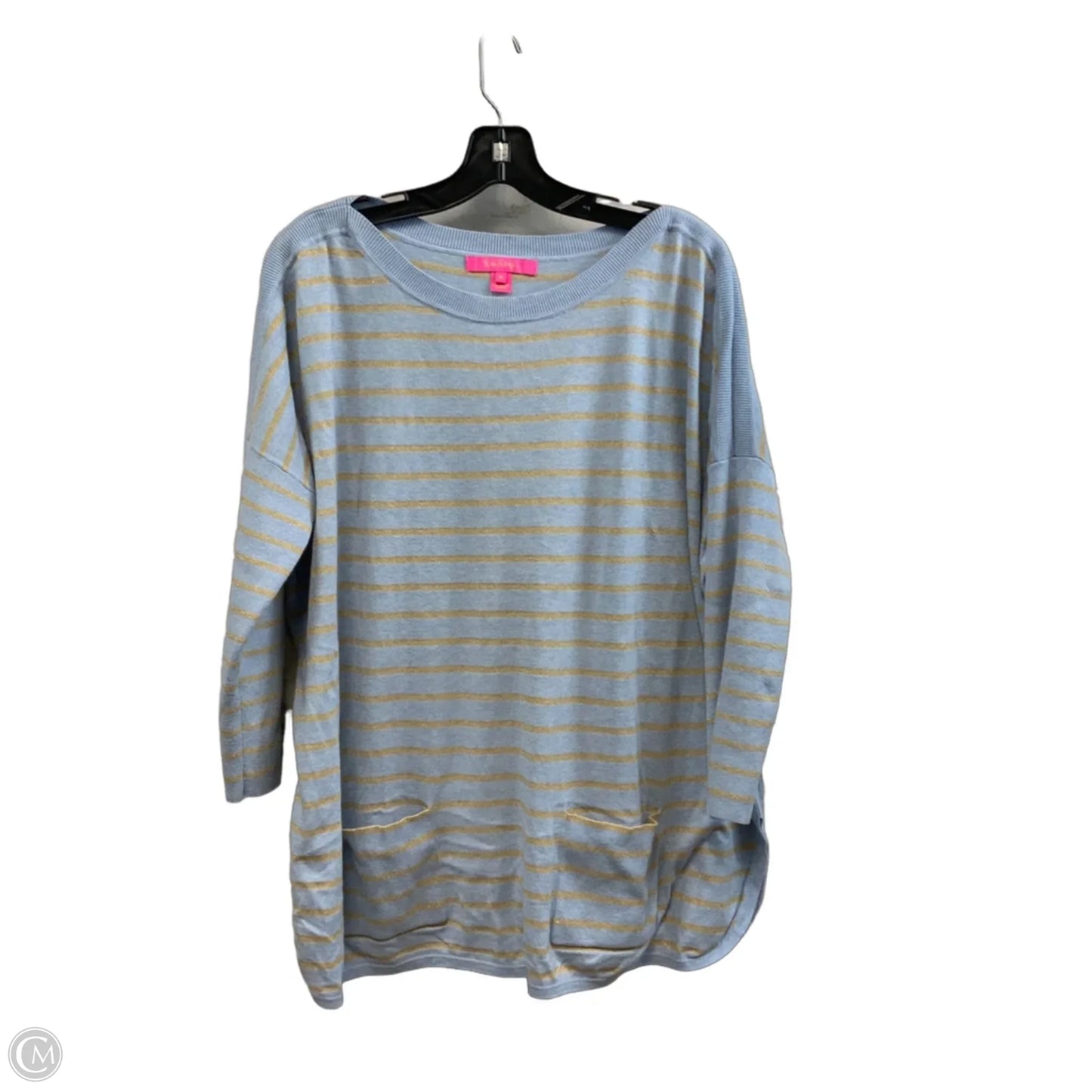 Top Long Sleeve By Lilly Pulitzer In Blue, Size: M
