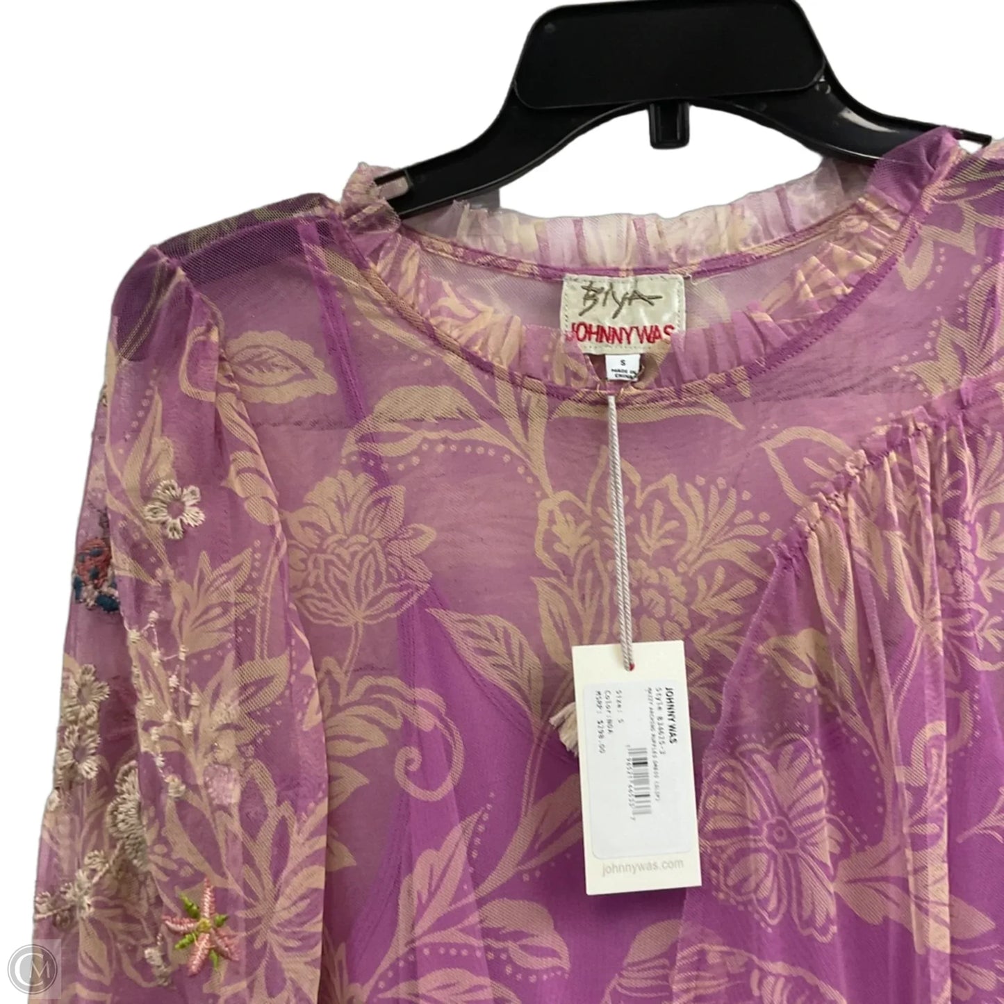 Dress Casual Midi By Johnny Was In Pink, Size: S