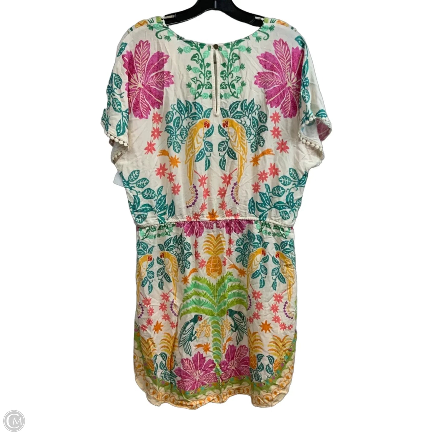 Dress Casual Short By Farm Rio In Cream, Size: Xl