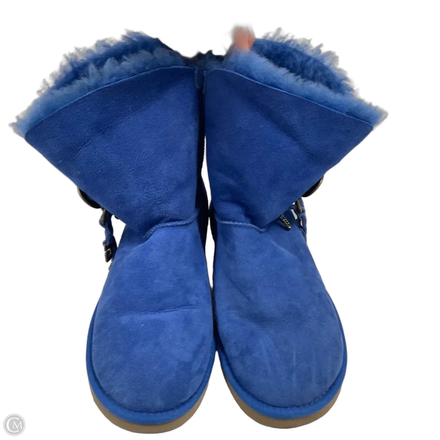 Boots Ankle Flats By Ugg In Blue, Size: 7