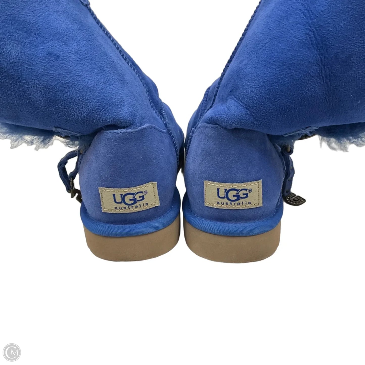 Boots Ankle Flats By Ugg In Blue, Size: 7