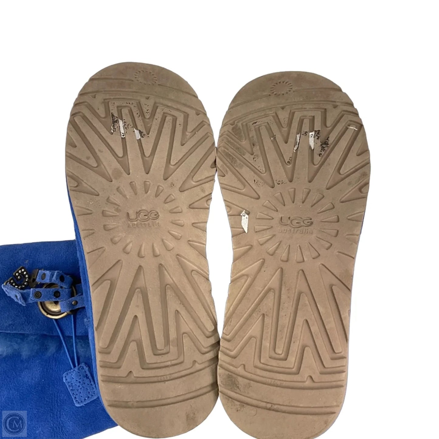 Boots Ankle Flats By Ugg In Blue, Size: 7