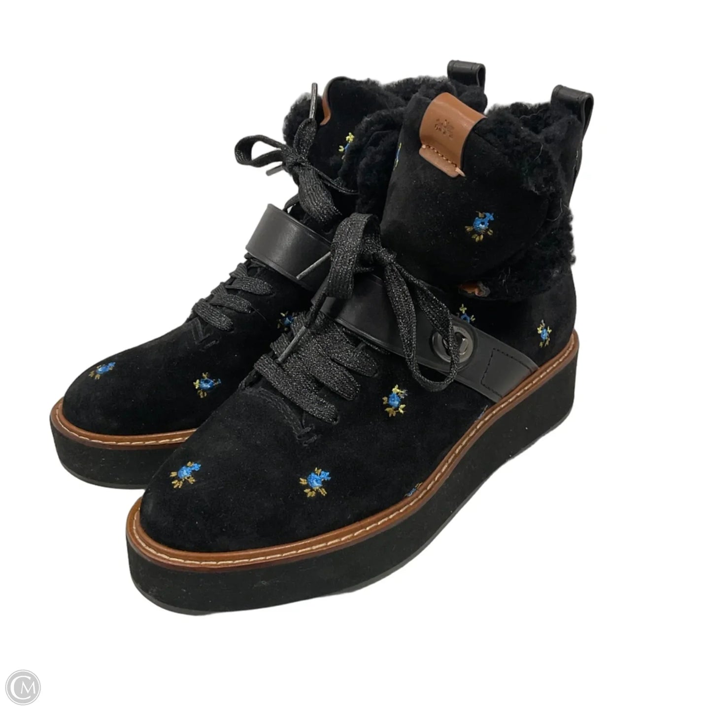 Boots Designer By Coach In Black, Size: 7