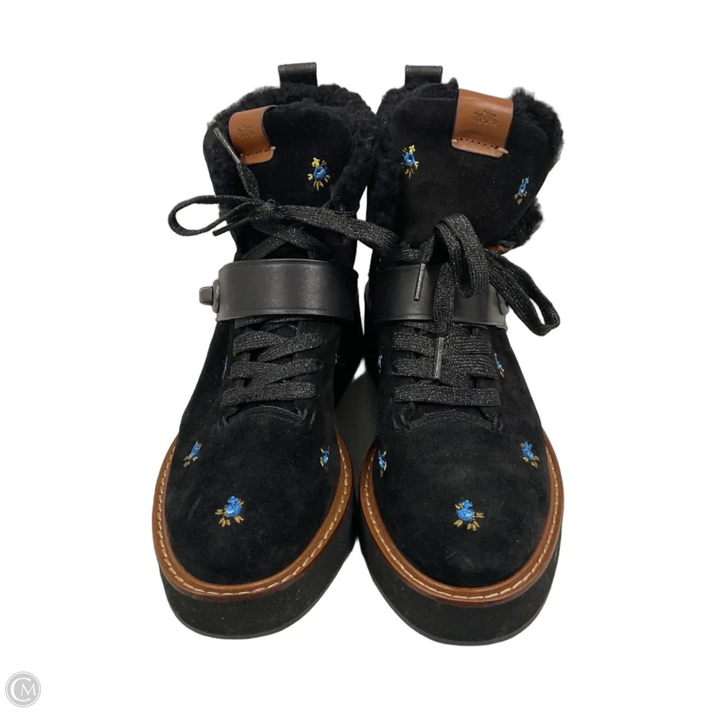 Boots Designer By Coach In Black, Size: 7