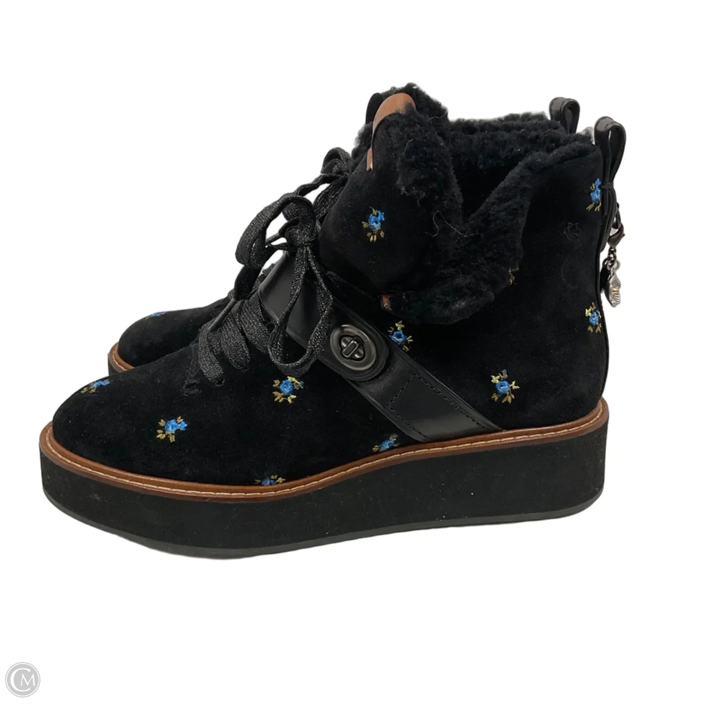 Boots Designer By Coach In Black, Size: 7