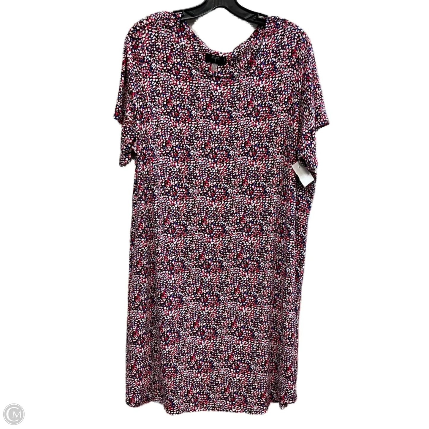 Dress Casual Short By Tahari By Arthur Levine In Red & White, Size: 2x