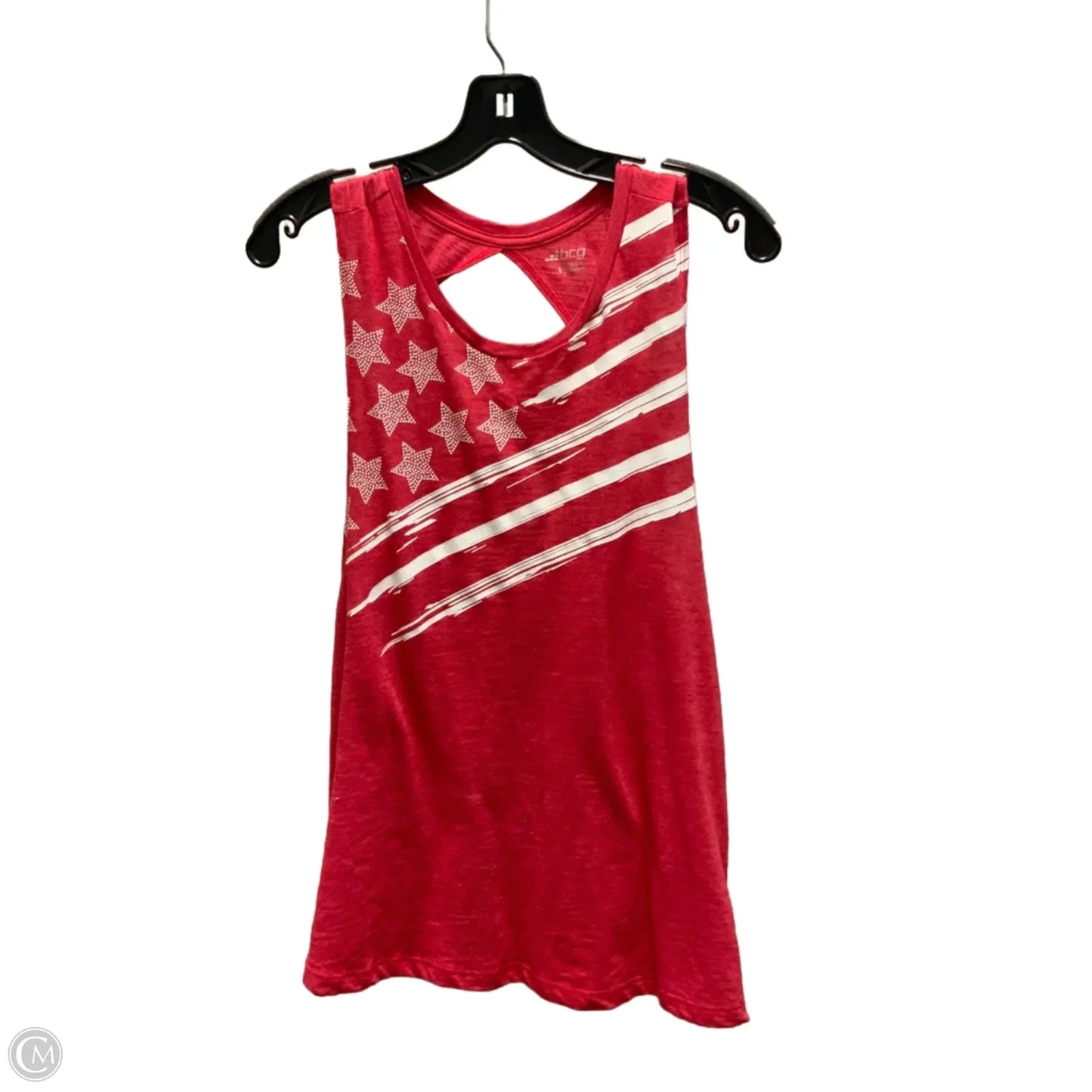 Athletic Tank Top By Bcg In Red & White, Size: L