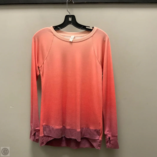 Athletic Top Long Sleeve Crewneck By Ideology In Orange, Size: Xs