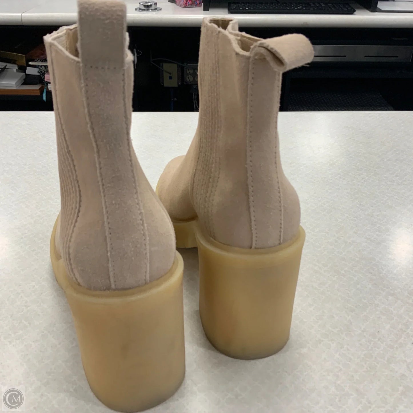 Boots Ankle Heels By Dolce Vita In Tan, Size: 9.5
