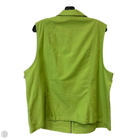 Vest Other By Cj Banks In Green, Size: 1x