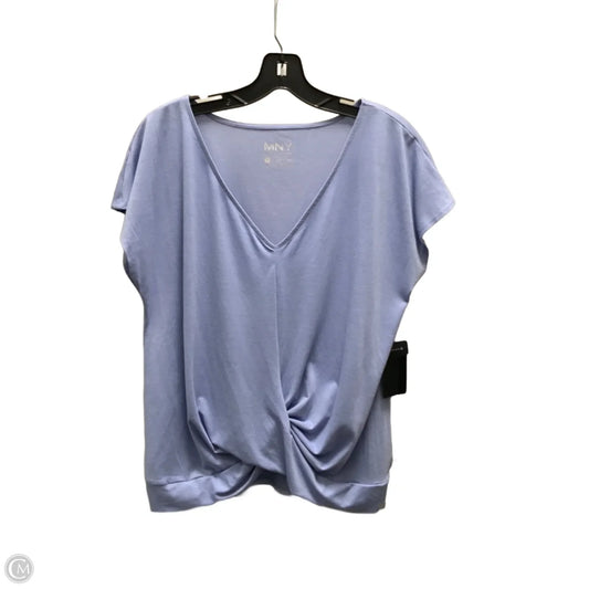 Top Short Sleeve By Marc New York In Blue, Size: Xl