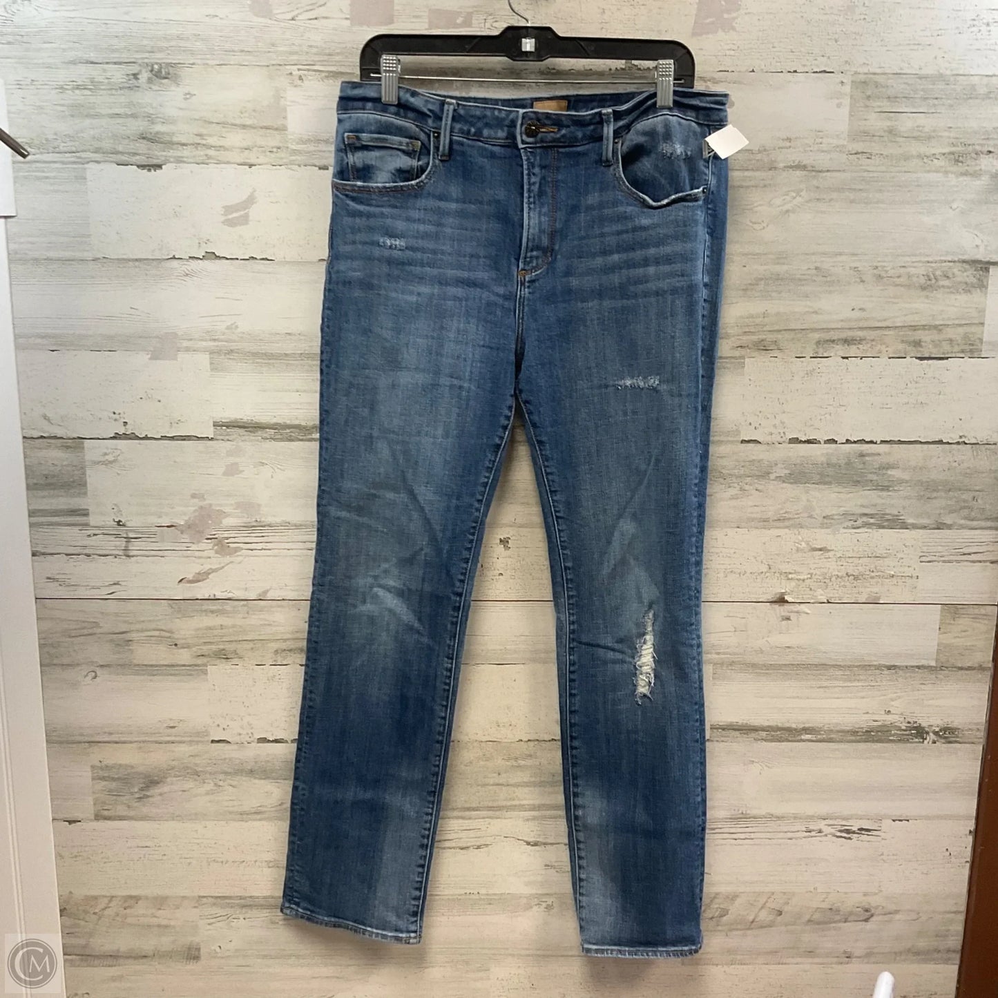 Jeans Cropped By Paige In Blue Denim, Size: 12