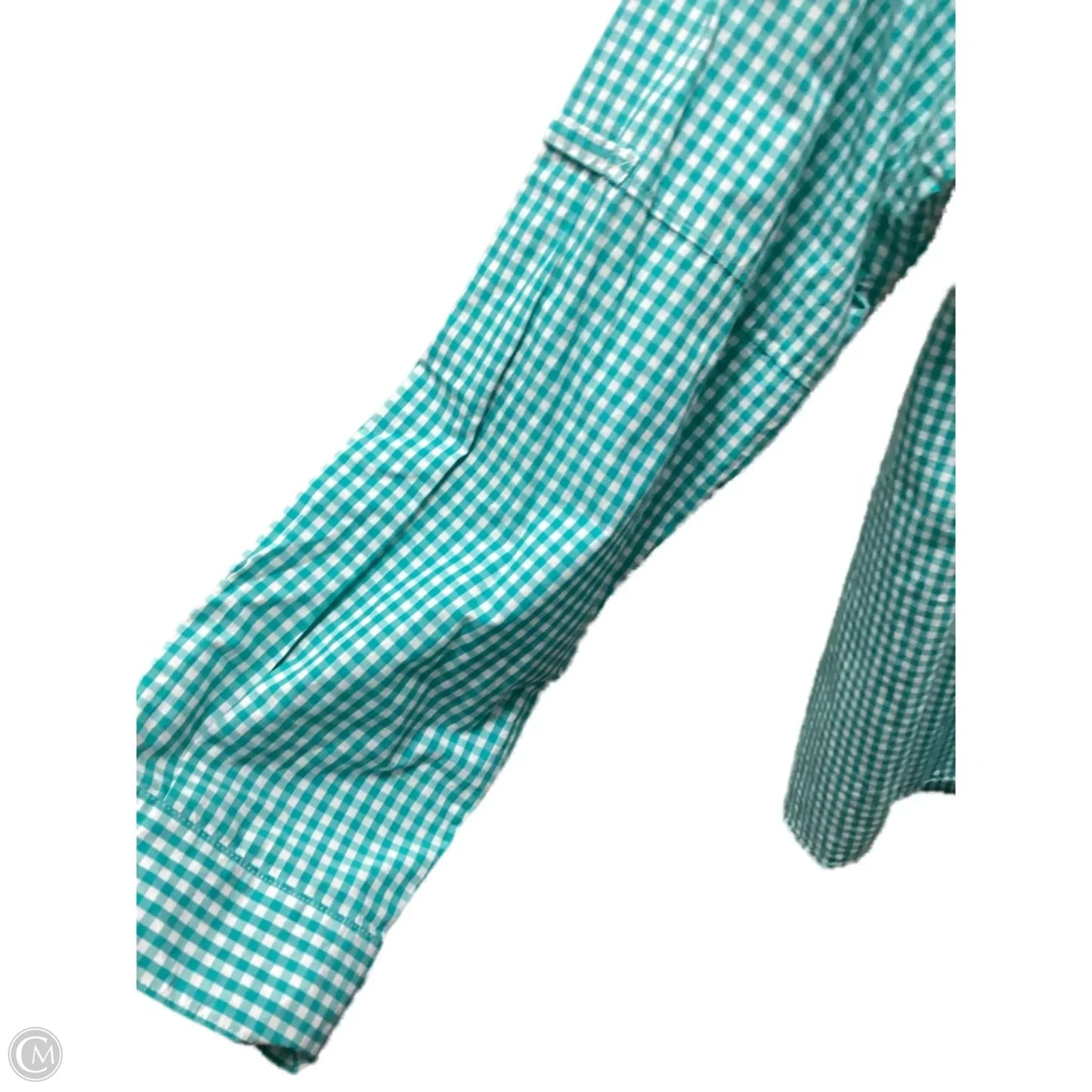 Top Long Sleeve By Simply Southern In Teal, Size: L