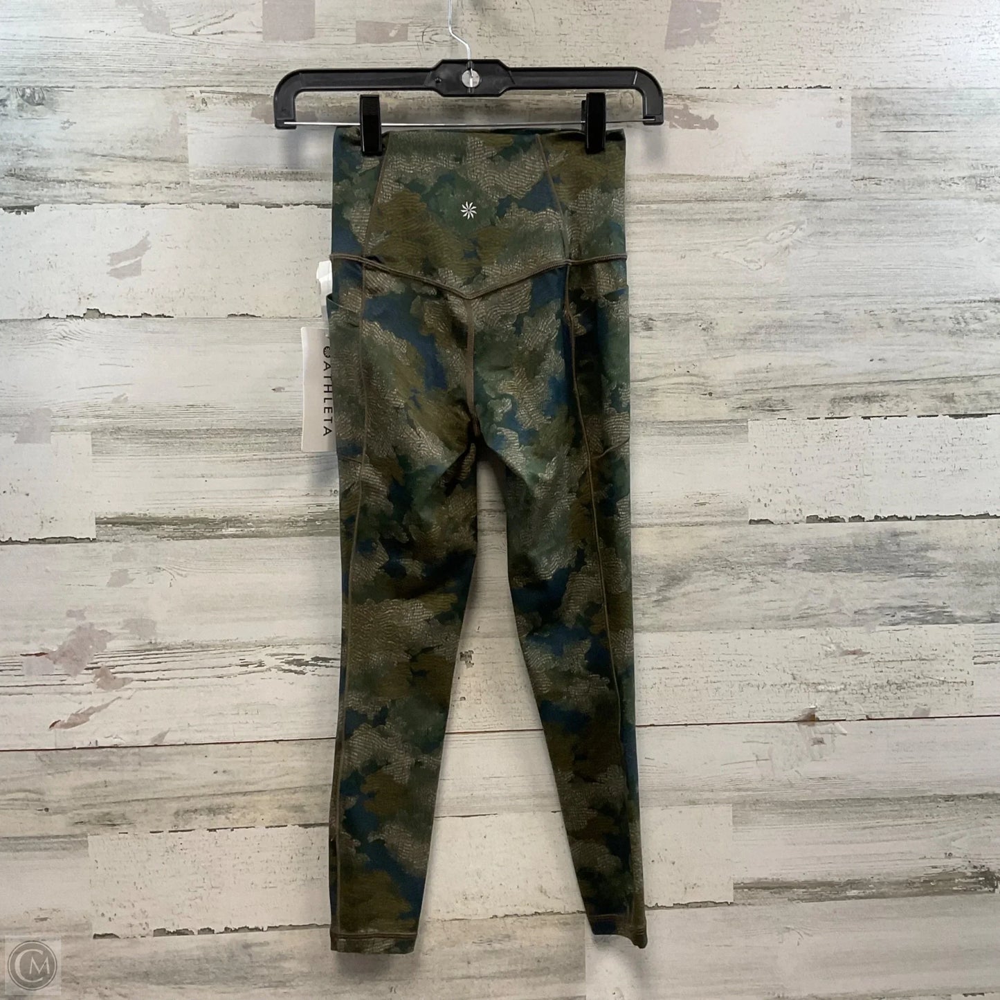 Athletic Leggings By Athleta In Green, Size: Xxs