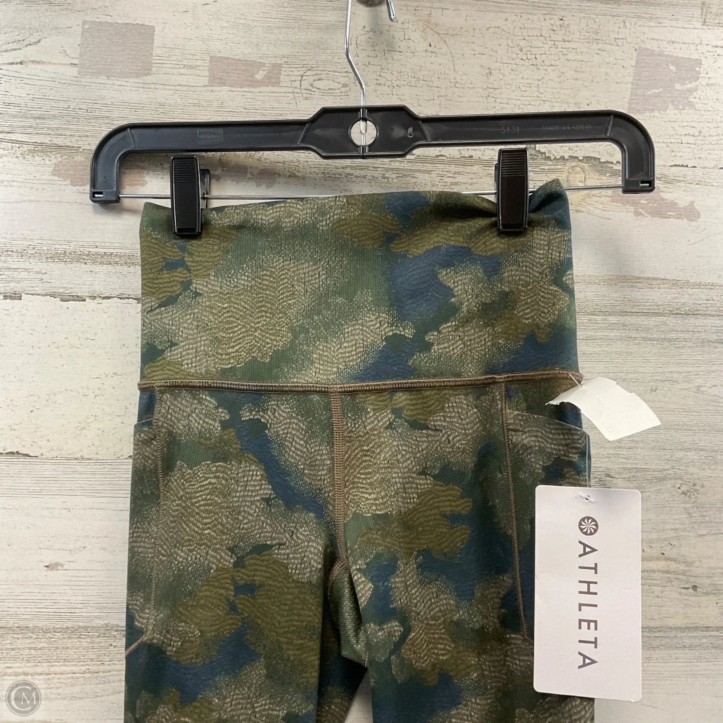 Athletic Leggings By Athleta In Green, Size: Xxs