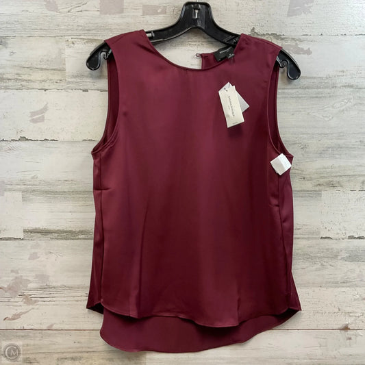 Top Sleeveless By Banana Republic In Maroon, Size: S