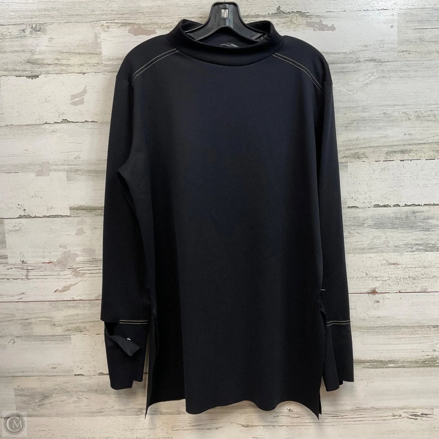 Tunic Long Sleeve By Zara In Blue, Size: Xl