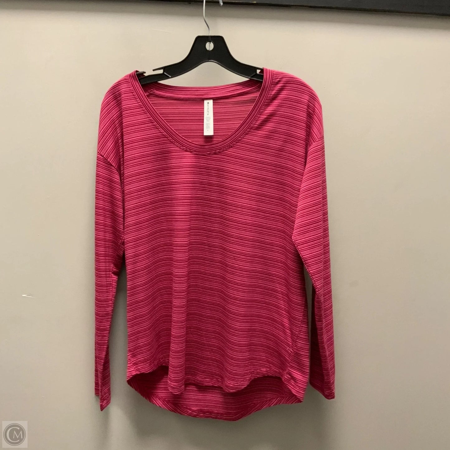 Athletic Top Long Sleeve Crewneck By Athleta In Red, Size: M