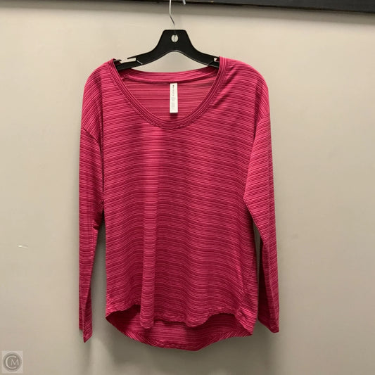 Athletic Top Long Sleeve Crewneck By Athleta In Red, Size: M