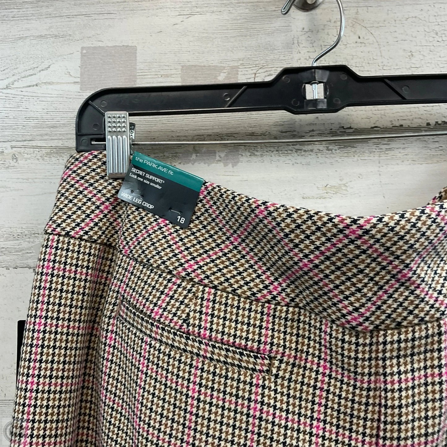 Pants Dress By Investments In Brown & Cream, Size: 18