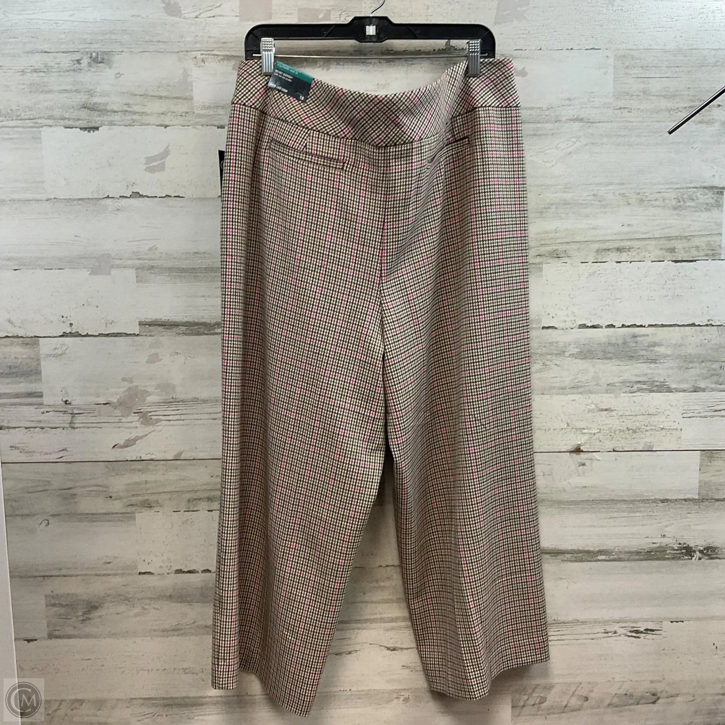 Pants Dress By Investments In Brown & Cream, Size: 18