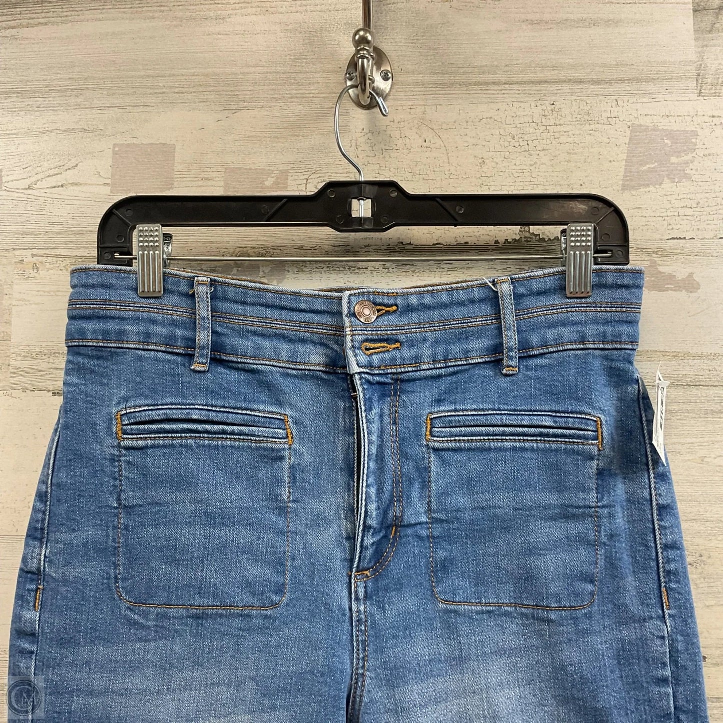 Jeans Flared By Loft In Blue Denim, Size: 6