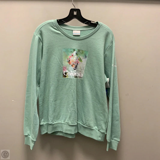 Sweatshirt Crewneck By Columbia In Green, Size: L