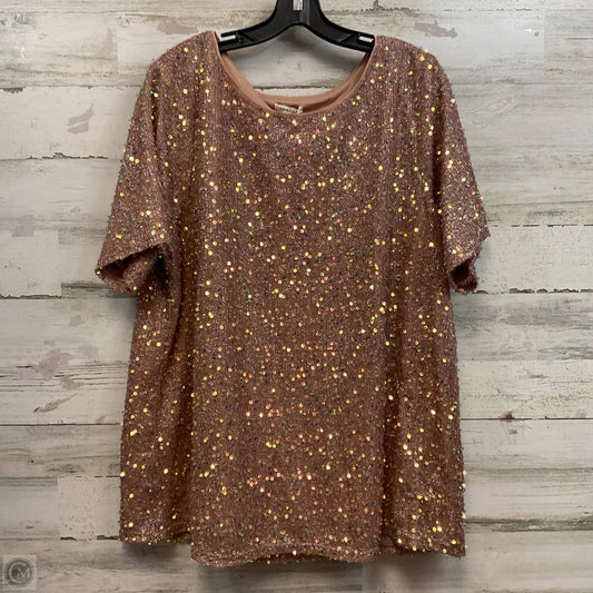 Top Short Sleeve By Jodifl In Pink, Size: 1x