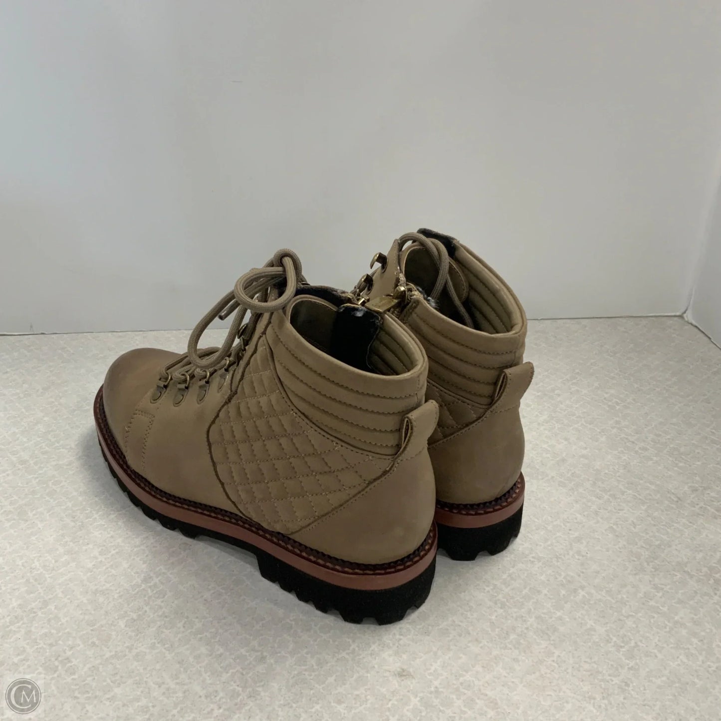 Boots Ankle Flats By Blondo In Brown, Size: 7.5