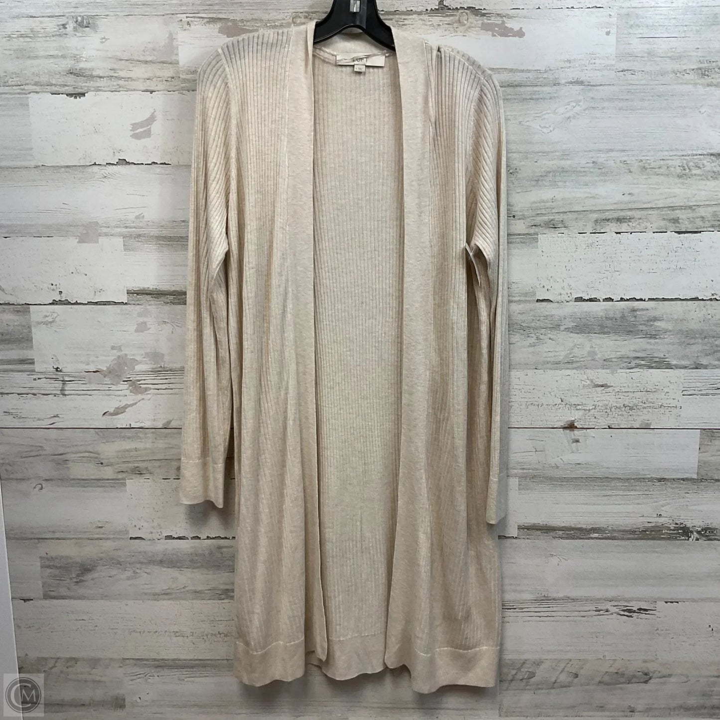 Cardigan By Loft In Cream, Size: M