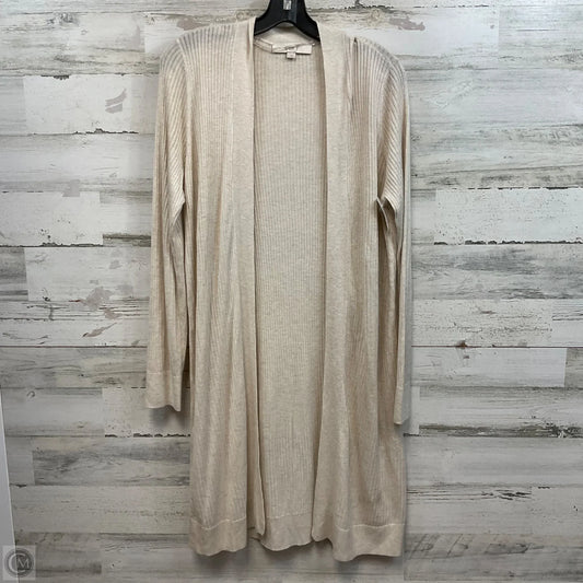 Cardigan By Loft In Cream, Size: M