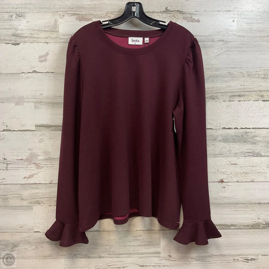 Top Long Sleeve By Leota In Red, Size: 1x