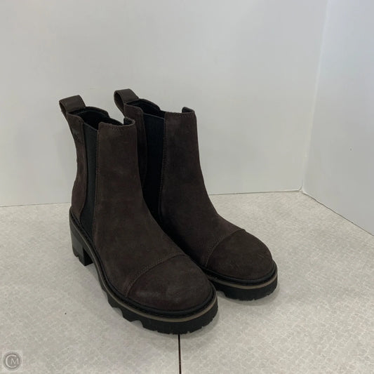Boots Ankle Heels By Sorel In Brown, Size: 7.5