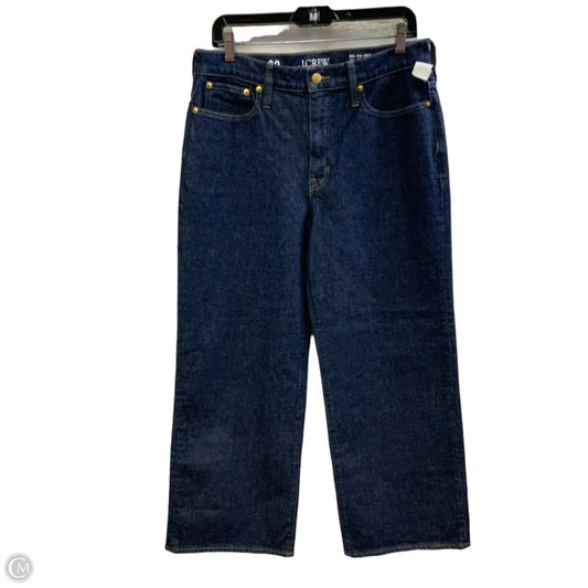 Jeans Wide Leg By J. Crew In Blue Denim, Size: 10
