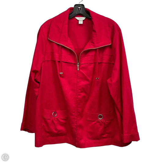 Jacket Other By Cj Banks In Red, Size: 2x