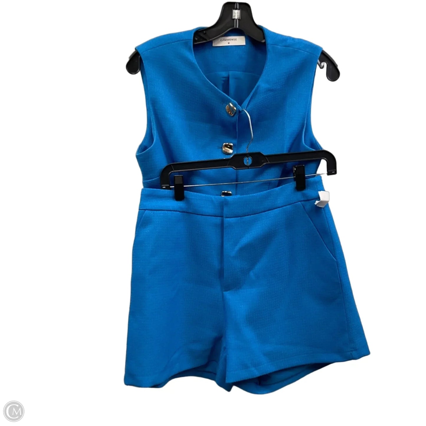 Shorts Set By Commense In Blue, Size: M