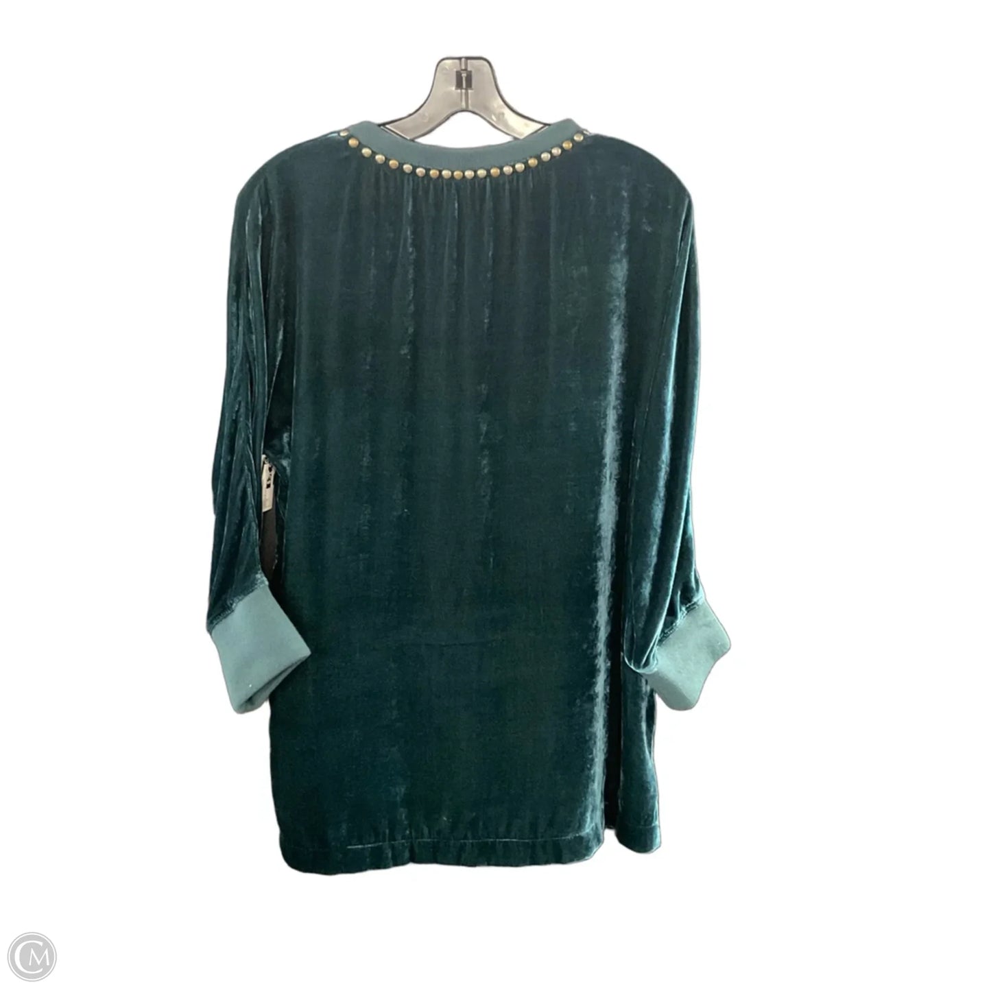 Blouse 3/4 Sleeve By Double D Ranch In Green, Size: S