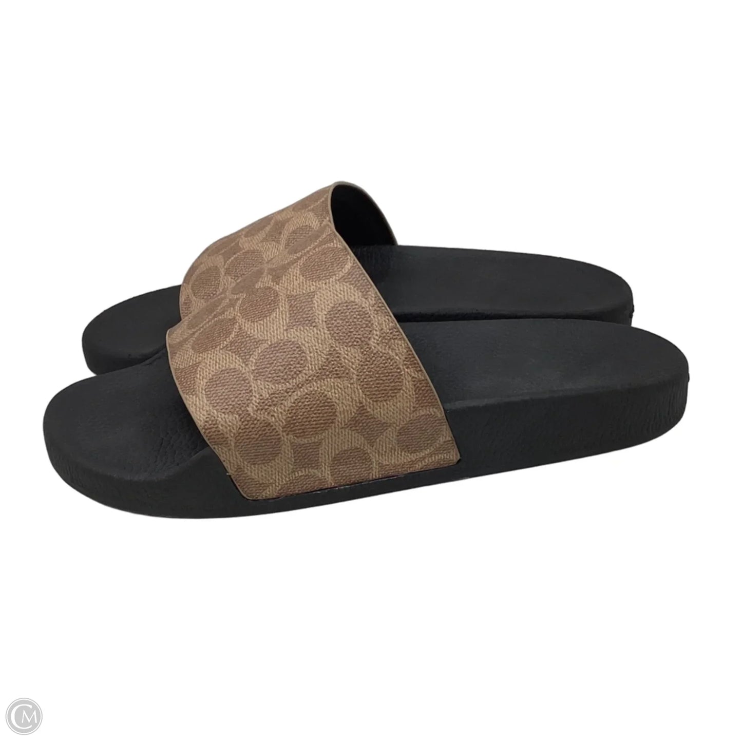 Sandals Designer By Coach In Black & Brown, Size: 10