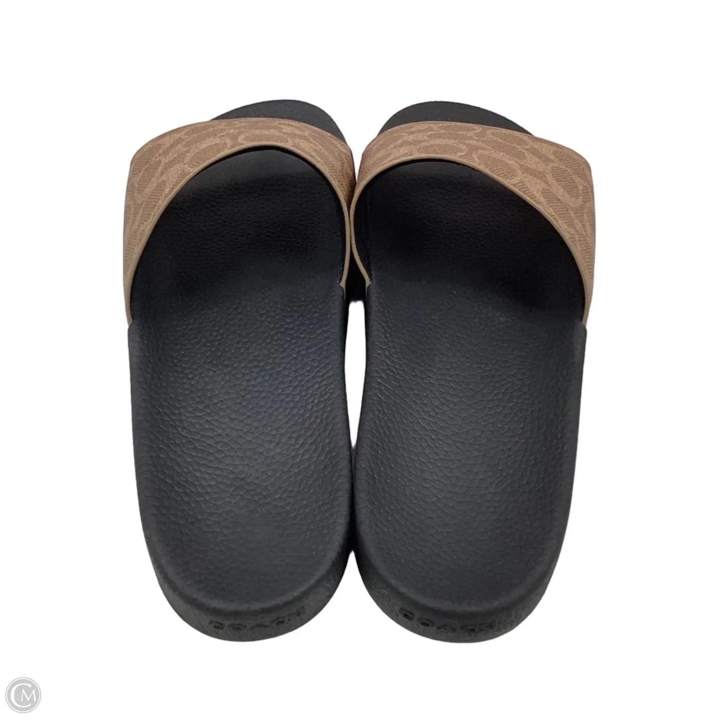 Sandals Designer By Coach In Black & Brown, Size: 10