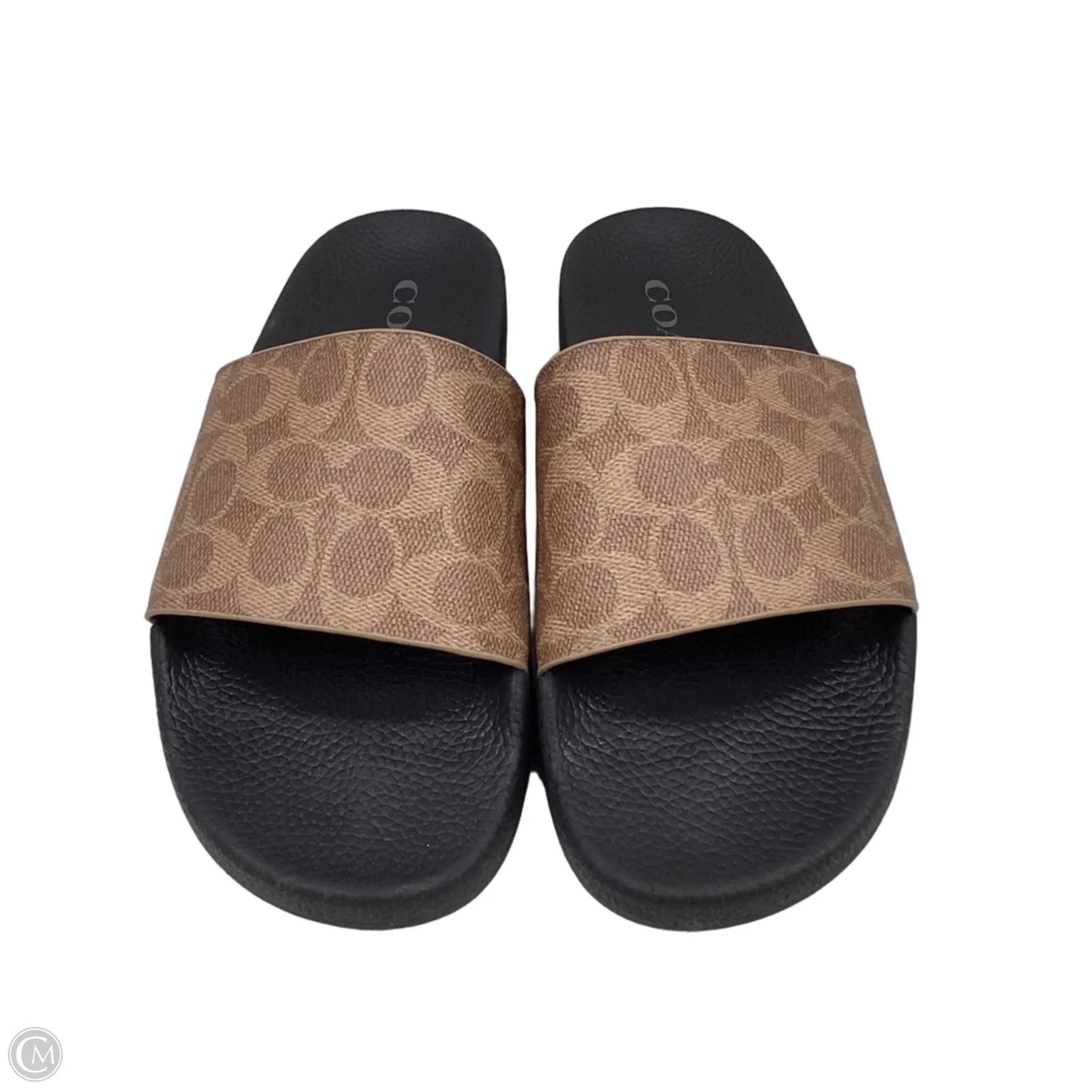 Sandals Designer By Coach In Black & Brown, Size: 10