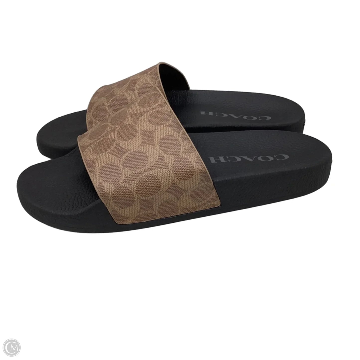 Sandals Designer By Coach In Black & Brown, Size: 10