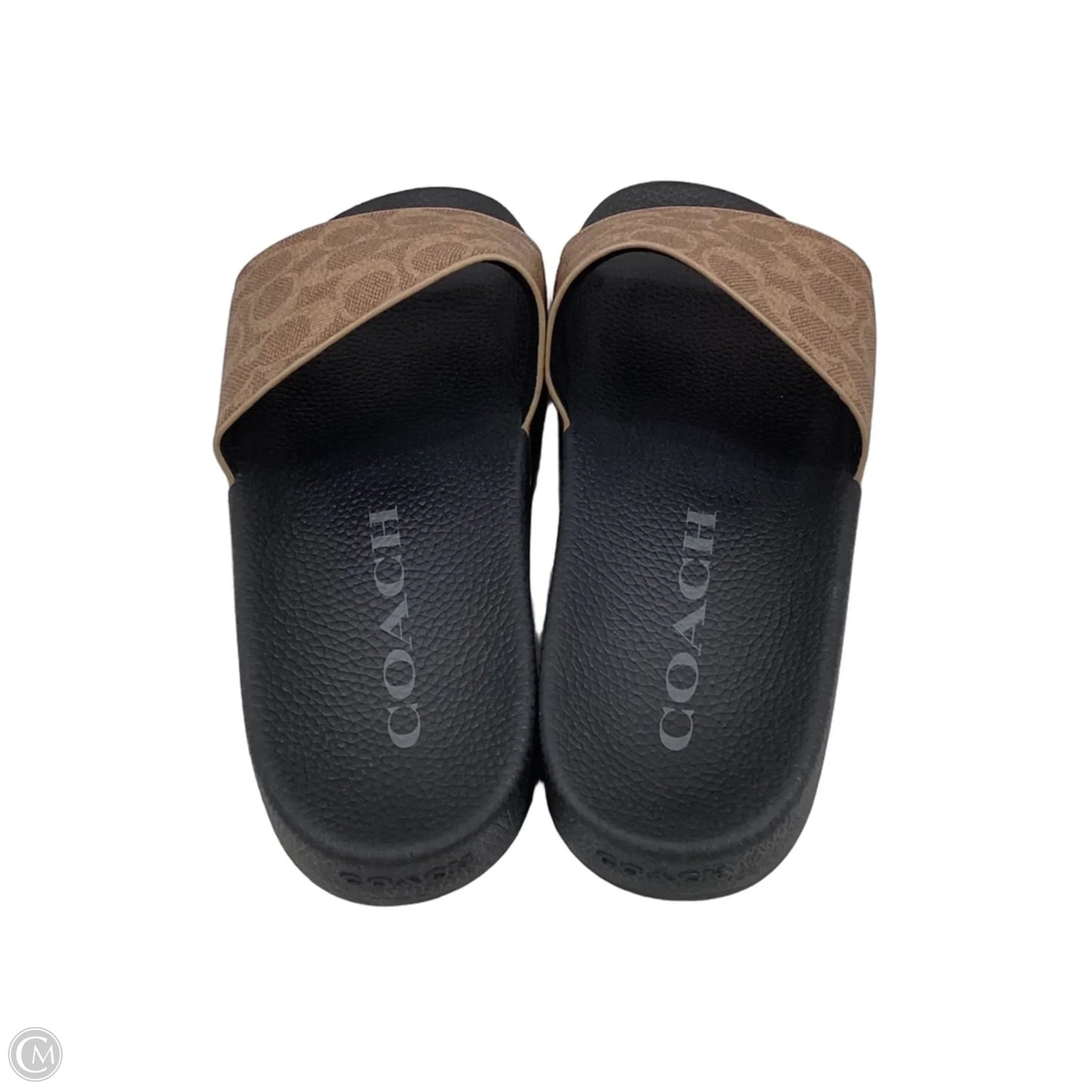 Sandals Designer By Coach In Black & Brown, Size: 10