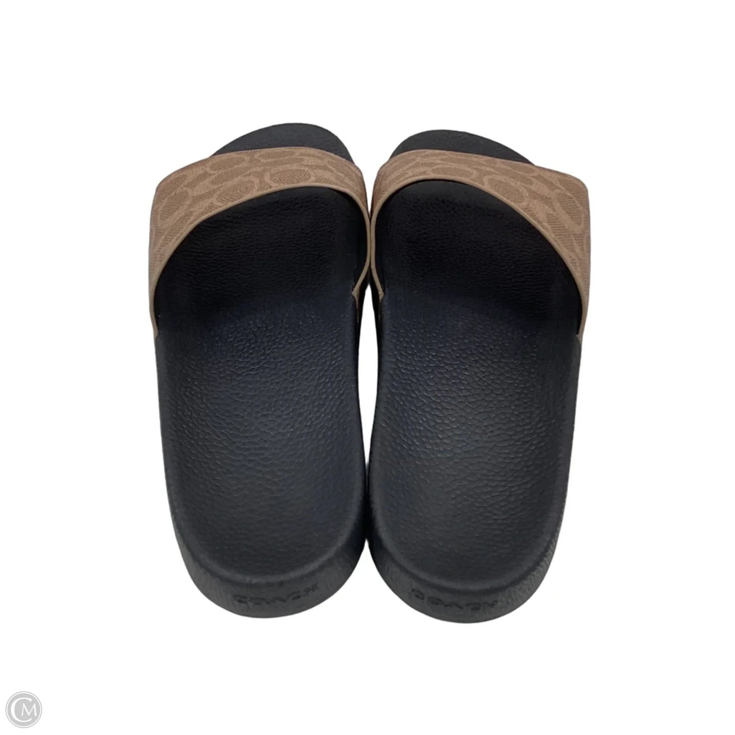 Sandals Designer By Coach In Black & Brown, Size: 9
