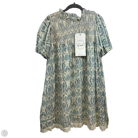 Dress Casual Short By Easel In Cream & Green, Size: S