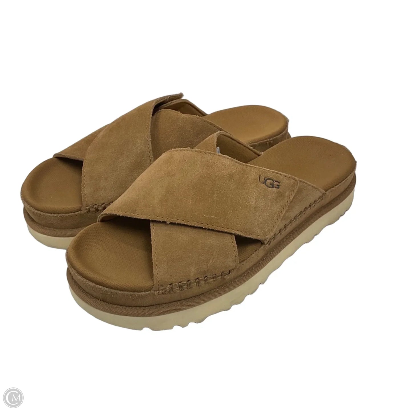 Sandals Flats By Ugg In Brown, Size: 8.5