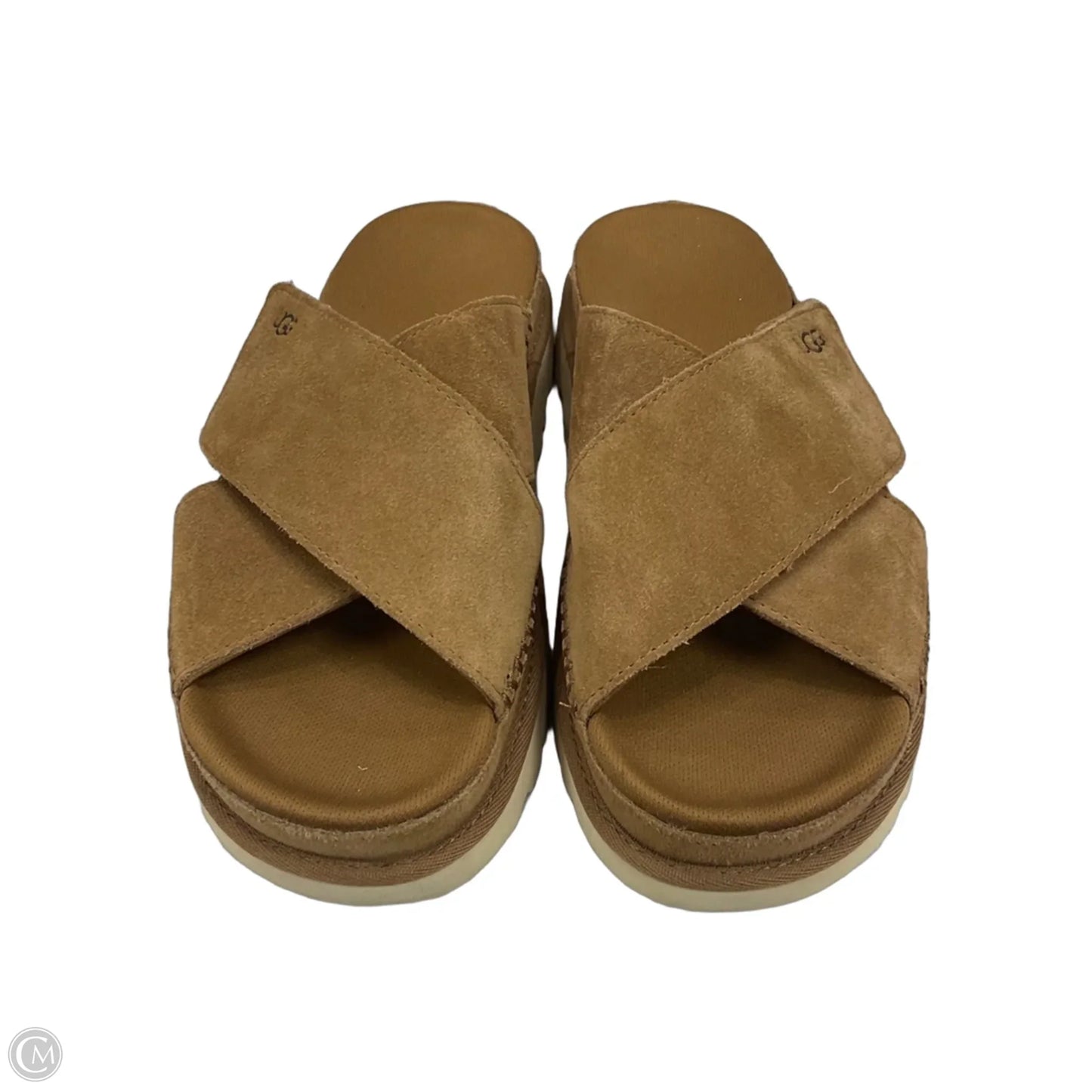 Sandals Flats By Ugg In Brown, Size: 8.5