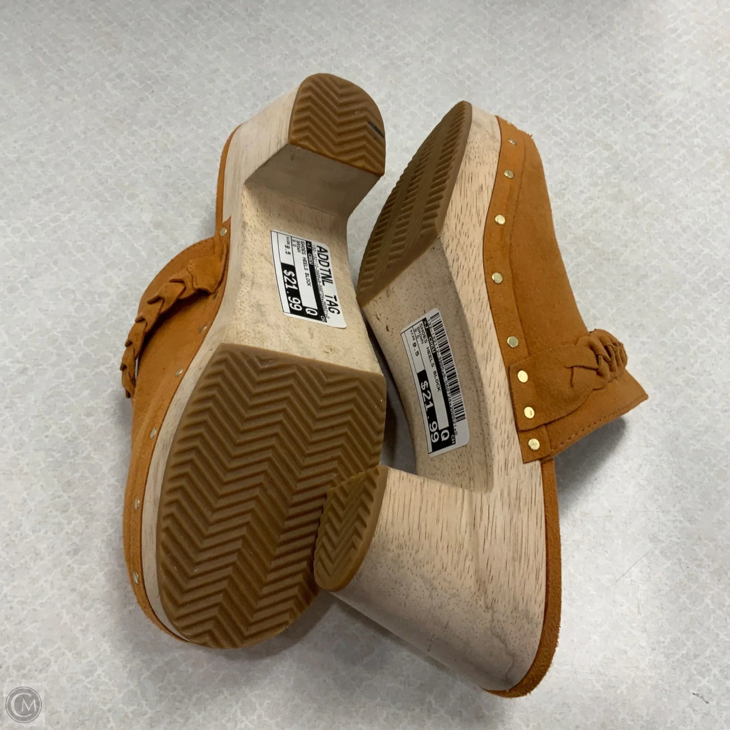Shoes Heels Block By J. Crew In Brown, Size: 9.5