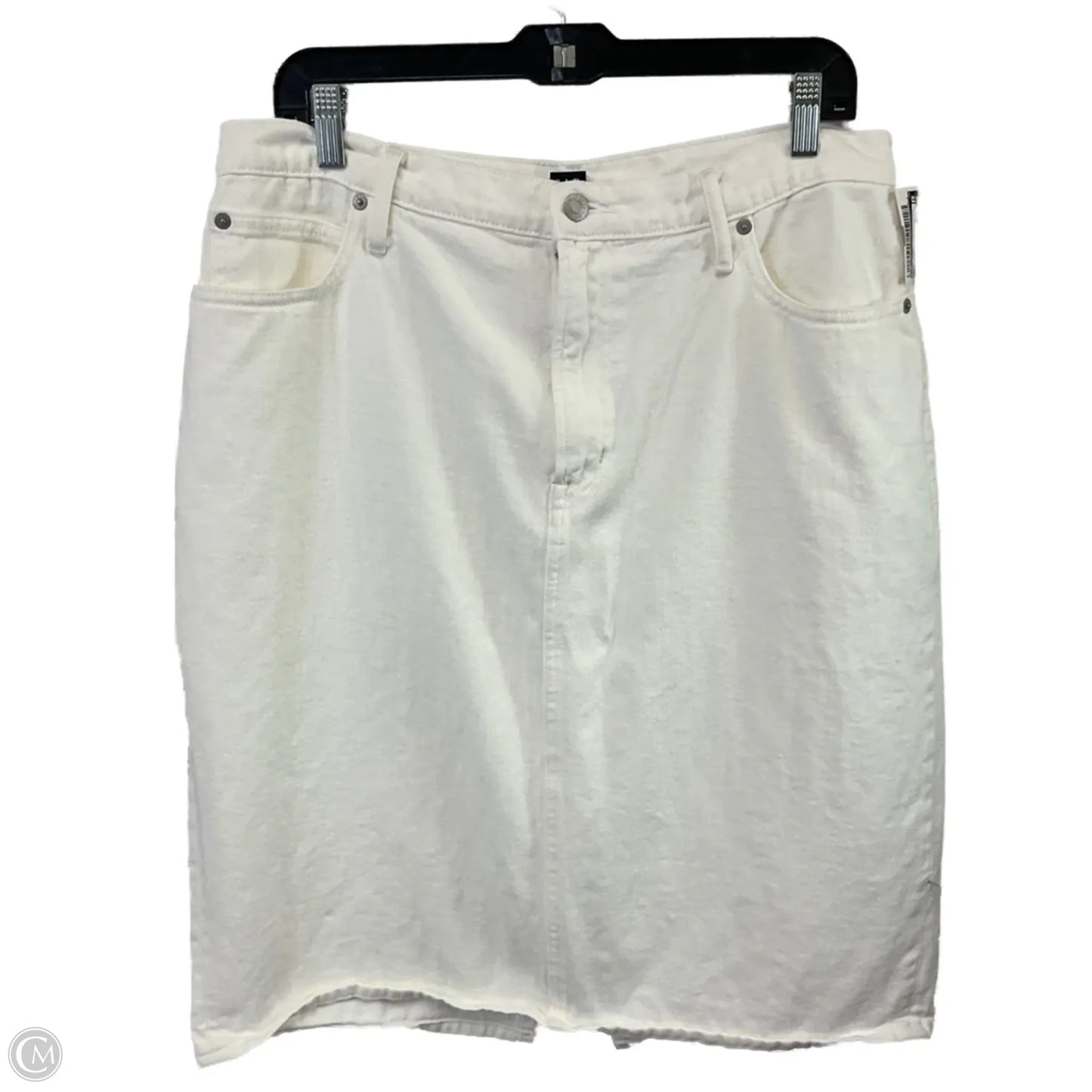 Skirt Midi By Gap In White, Size: 16