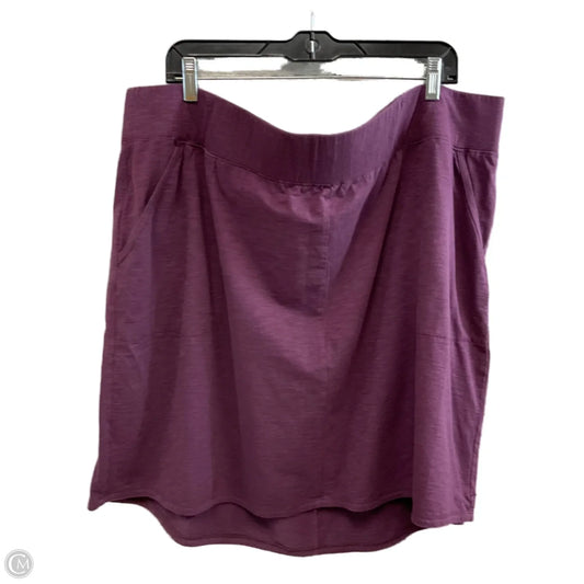 Skirt Mini & Short By Duluth Trading In Purple, Size: 2x
