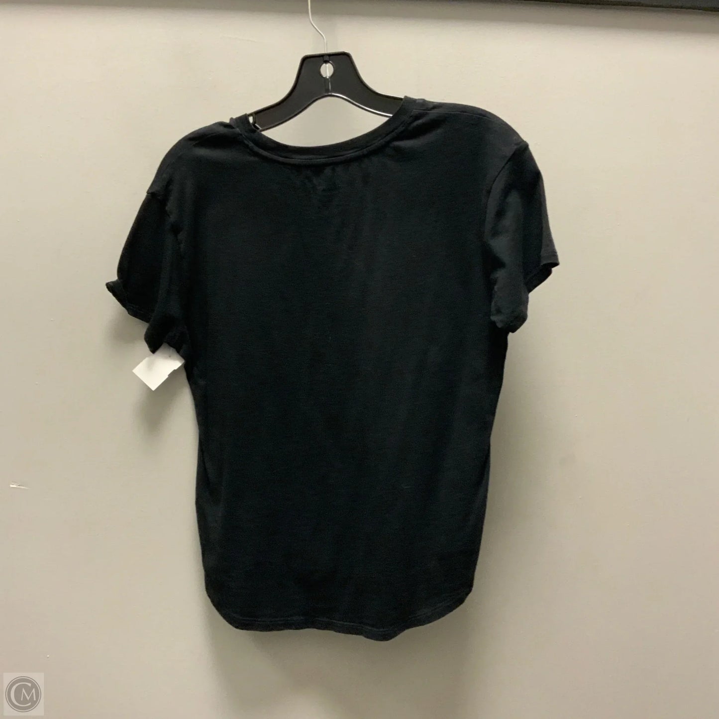 Athletic Top Short Sleeve By Reebok In Black, Size: S